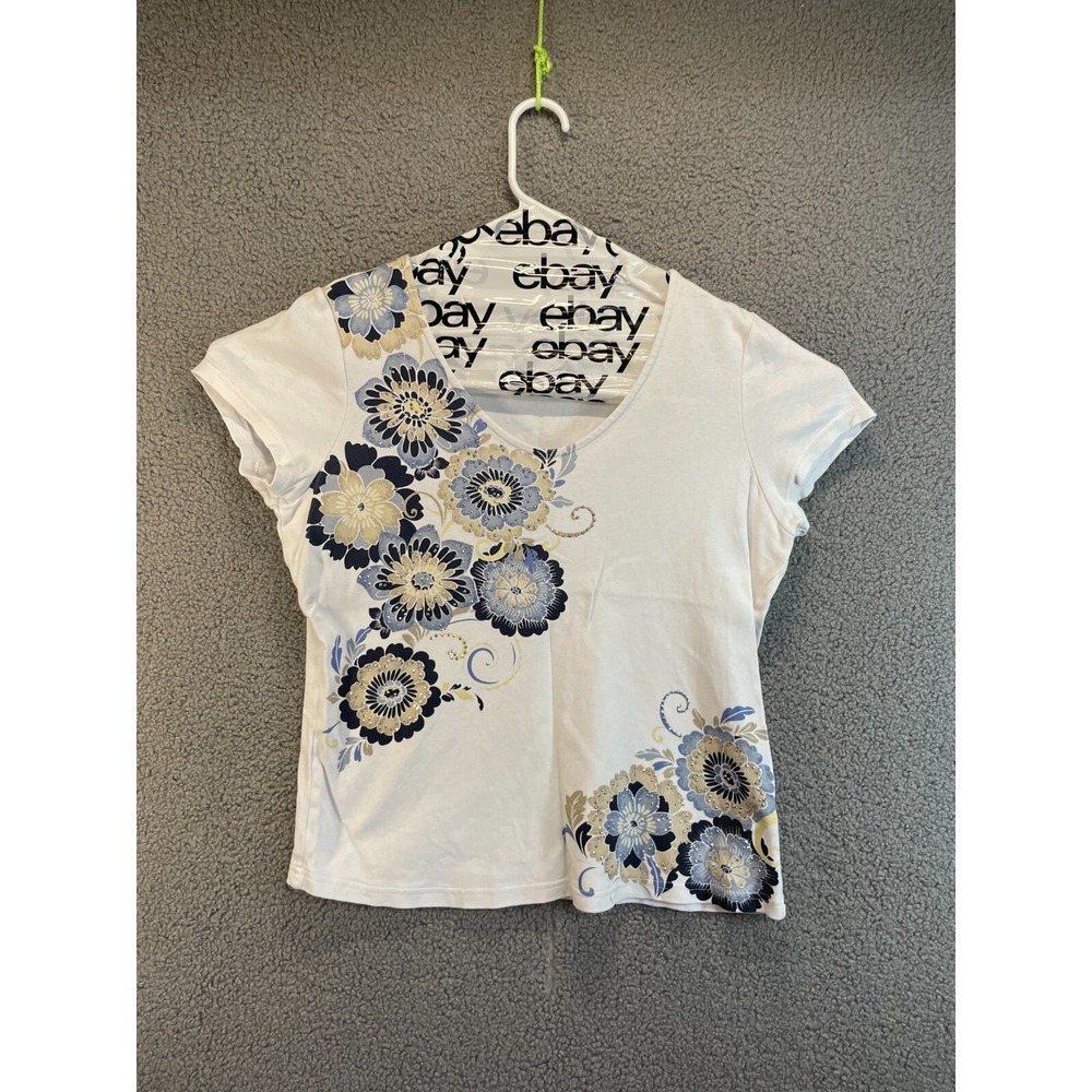 The  Collection‎ Debenham  White Short Sleeve T-shirt  Size 16